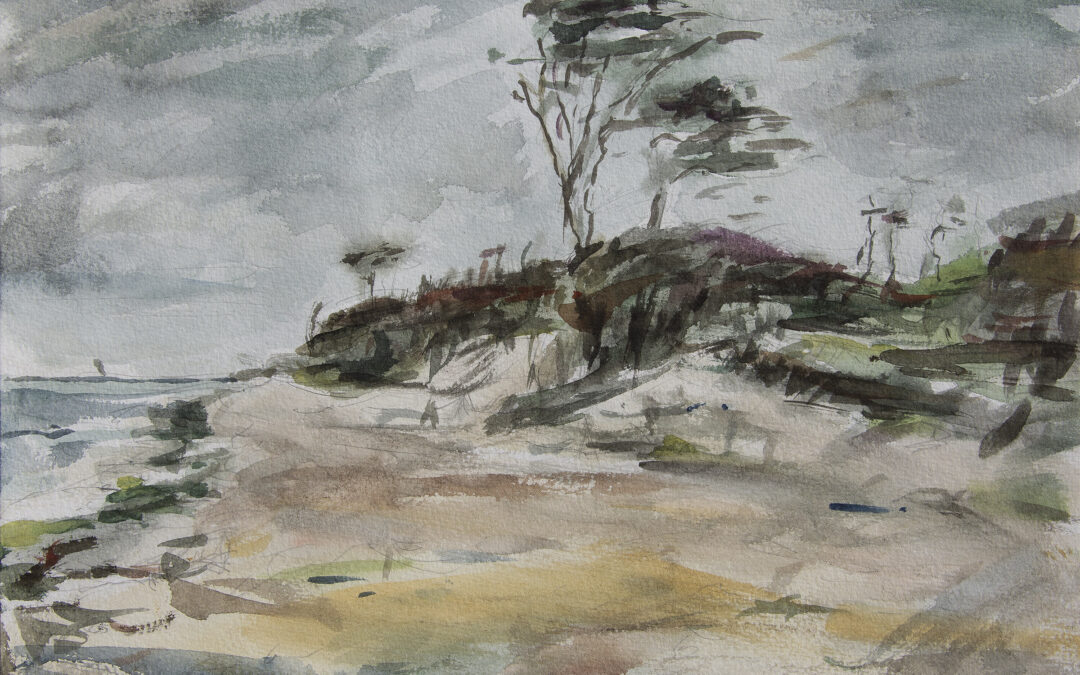 Windflüchter Aquarell